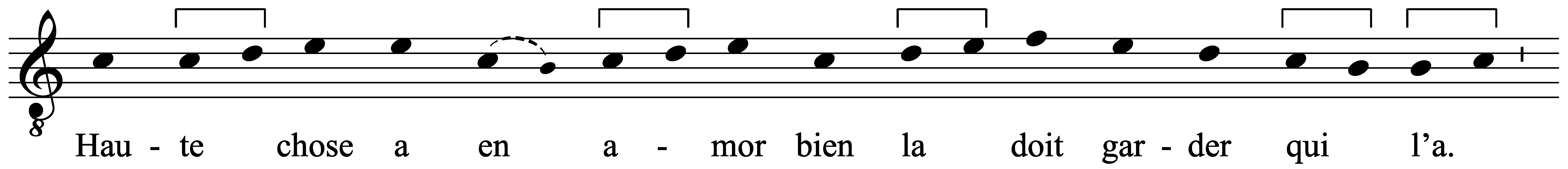 Work musical notation